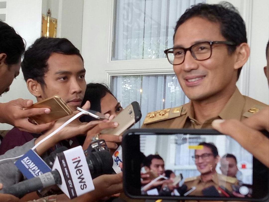 Hadapi Pendemo, Sandiaga Tiru Jurus Presiden Jokowi