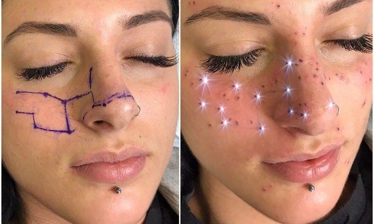 Tren Baru AstroFrecks, Bikin Tato Rasi Bintang di Wajah