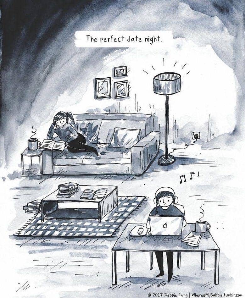 10 Ilustrasi Ini Gambarkan Nikmatnya Hidup Jadi Kutu Buku