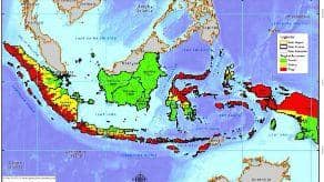 Peta rawan gempa bumi di Indonesia/BMKG
