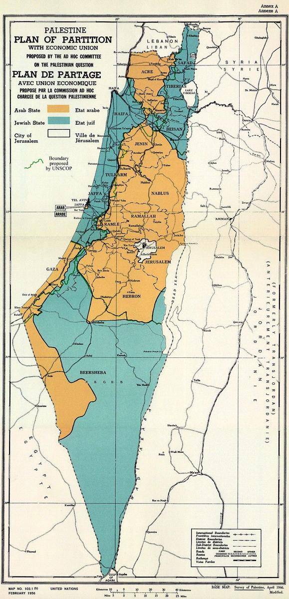ilustrasi wilayah yang diperebutkan Israel-Palestina (nacional.hr)