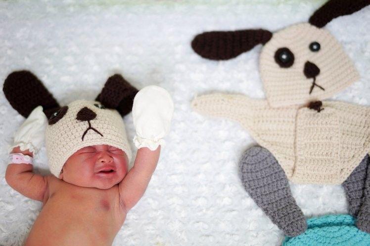 Imutnya! Bayi Baru Lahir di Thailand Sengaja Pakai Baju Bertema Anjing