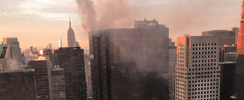 Trump Tower, Bangunan Kebanggaan Donald Trump Alami Kebakaran