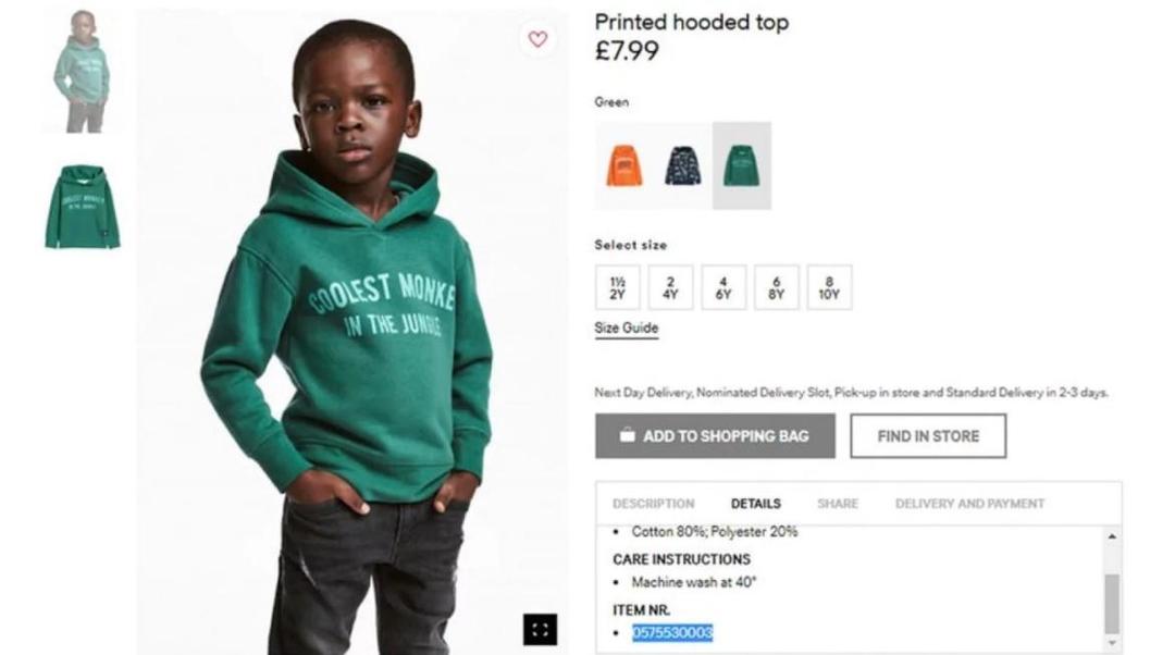Gara-gara Hoodie Ini, H&M Dianggap Rasis