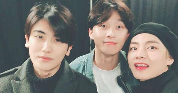 10 Momen Kedekatan Park Hyung Sik, V BTS dan Park Seo Joon, Manis!