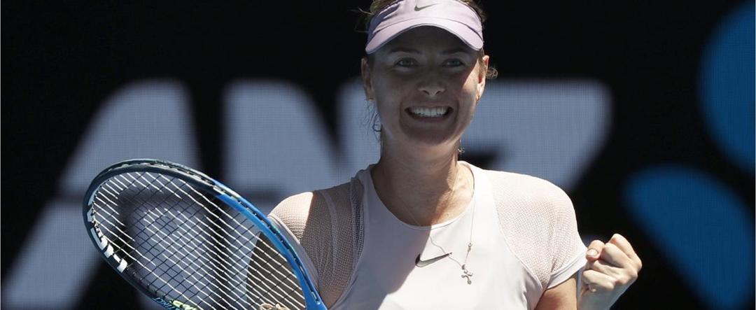 Tepis Keraguan Fans, Sharapova Melaju ke Ronde 2 Australian Open 2018