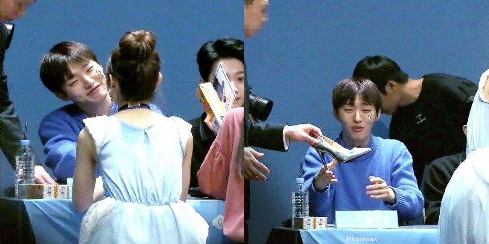 Kocak, Fans Pakai Baju Cinderella & Tinggalkan Sepatu Pada Wanna One
