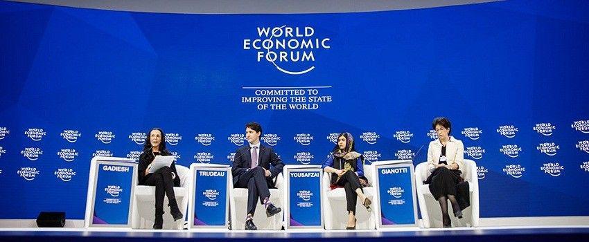 Malala Yousafzai Sentil Donald Trump di World Economic Forum