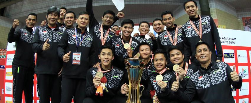 Hore! Tim Putra Indonesia Juara Badminton Asia Team Championship 2018