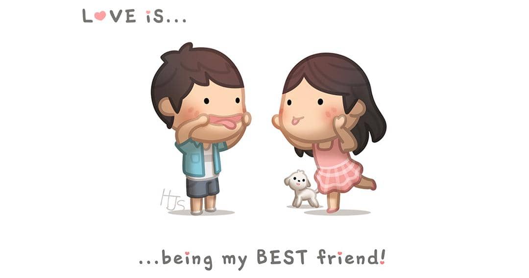 Bikin Baper, 10 Ilustrasi "Jujur" Asyiknya Pacaran Sama Sahabat Sendiri