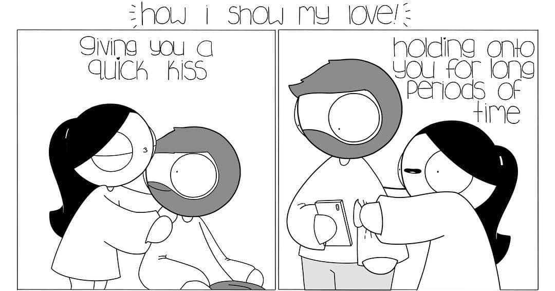 12 Ilustrasi Kocak Gambarkan Serunya Punya Cewek Manja Campur Iseng!