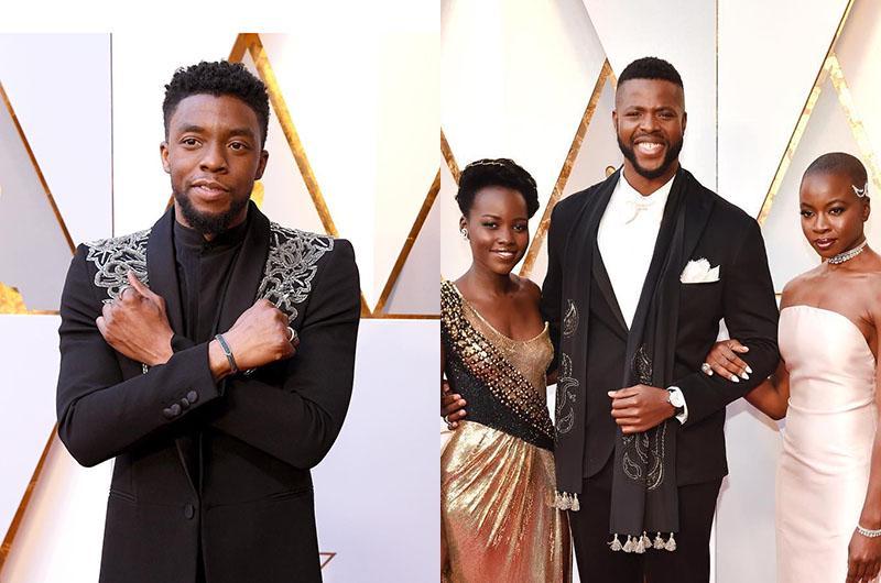 Jadi Sorotan, 10 Potret Gaya Cast Black Panther di Piala Oscars 2018