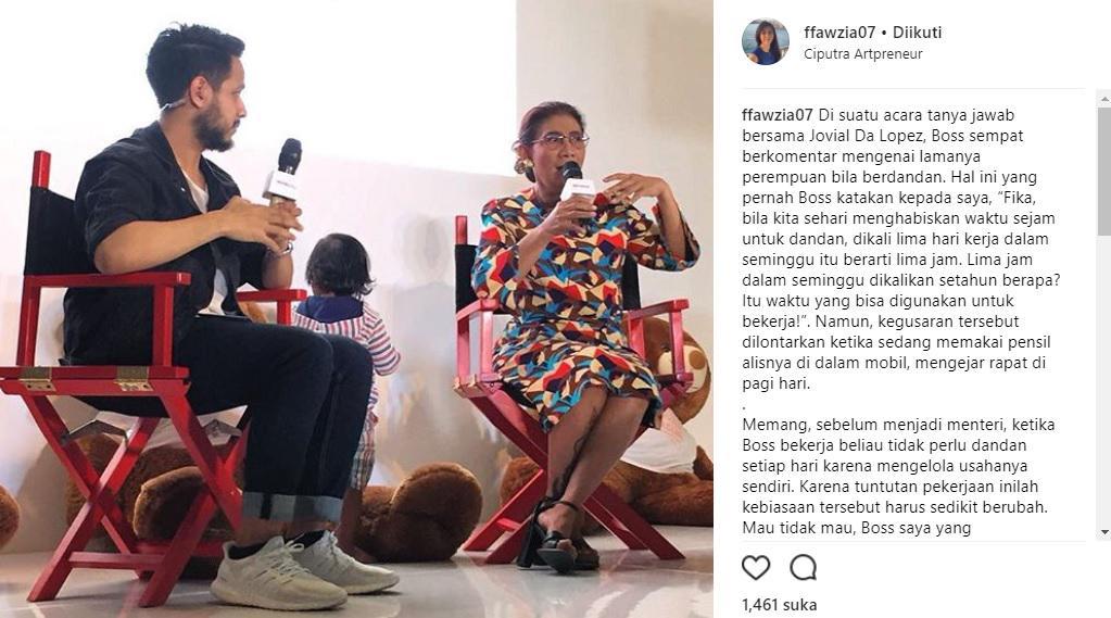 Ketika Asisten Pribadi Mengomentari Menteri Susi di Media Sosial