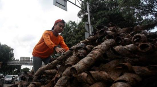 Sampah Kulit Kabel Kembali Ditemukan di Ring 1, Polisi Belum Terima Laporan