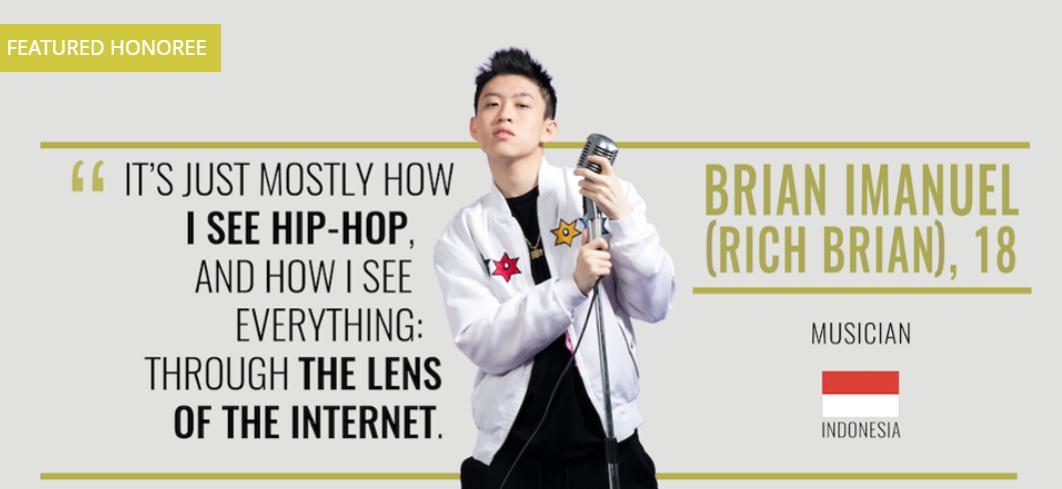 Bikin Bangga, Rich Brian Masuk Daftar Forbes 30 Under 30 Asia