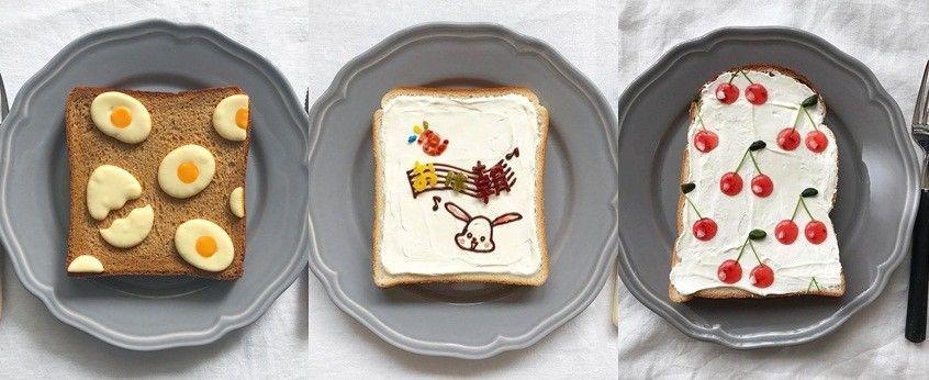 15 Toast Art Karya Eiko Mori yang Lucu Banget, Sarapan Jadi Asyik!