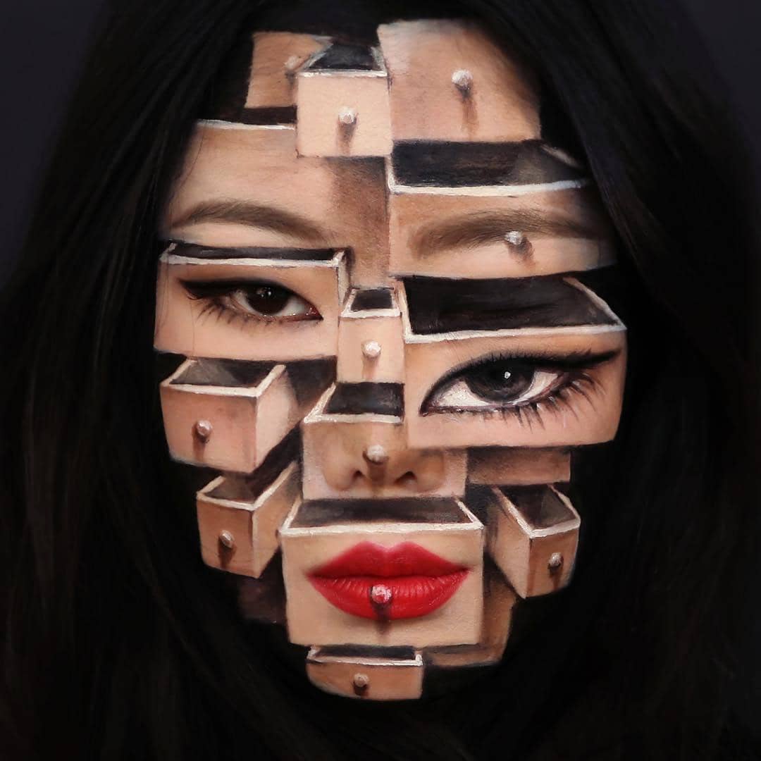 10 Make Up Ilusi Terbaik Karya Dain Yoon, Kreatifnya Bikin Merinding!