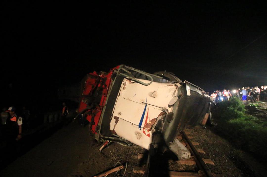 Polisi Tangkap Sopir Truk Penyebab Terjadinya Kecelakaan Kereta Sancaka
