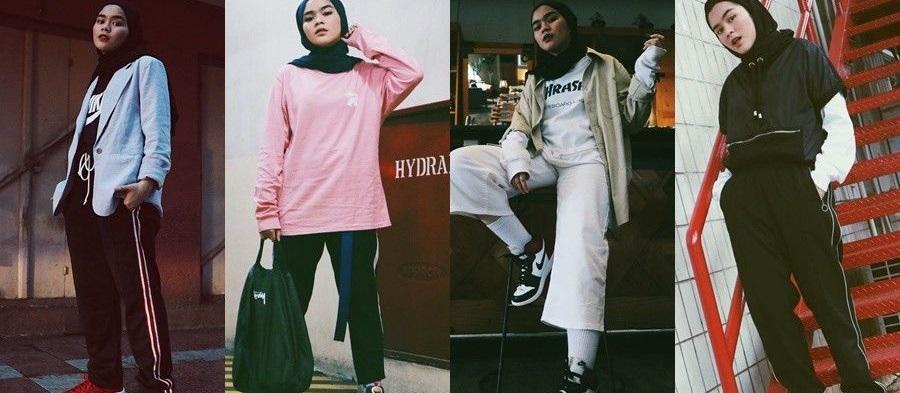 6 Sporty Look ala Sivia Azizah Buatmu yang Berhijab dan Suka Tampil Boyish