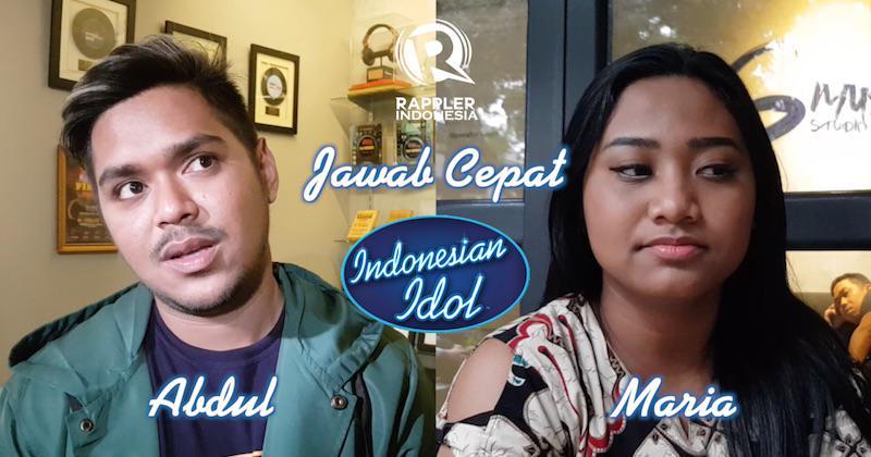 SAKSIKAN: Jawab Cepat Abdul vs Maria, Grand Finalis 'Indonesian Idol 2018'