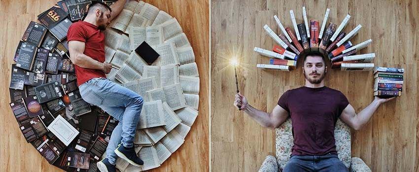 Super Keren, 10 Foto James dengan Buku-bukunya yang Instagramable Abis