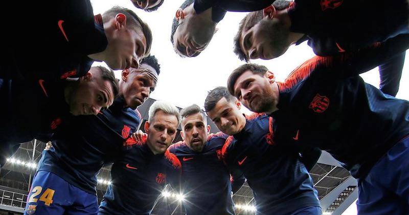 SETENGAH HATI. Kemenangan demi kemenangan yang diraih FC Barcelona serasa kurang pas tanpa tropi Liga Champions. Foto dari akun Instagram @fcbarcelona