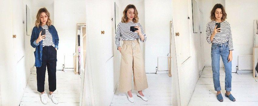 10 Inspirasi Mix & Match Striped Tees Ala Brittany Bathgate, Dicoba Yuk!