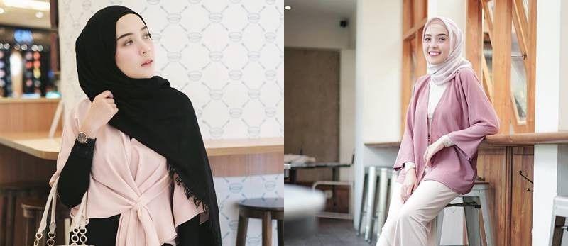 9 Inspirasi Busana Muslim Warna Pastel Ala Hamidah Rachmayanti