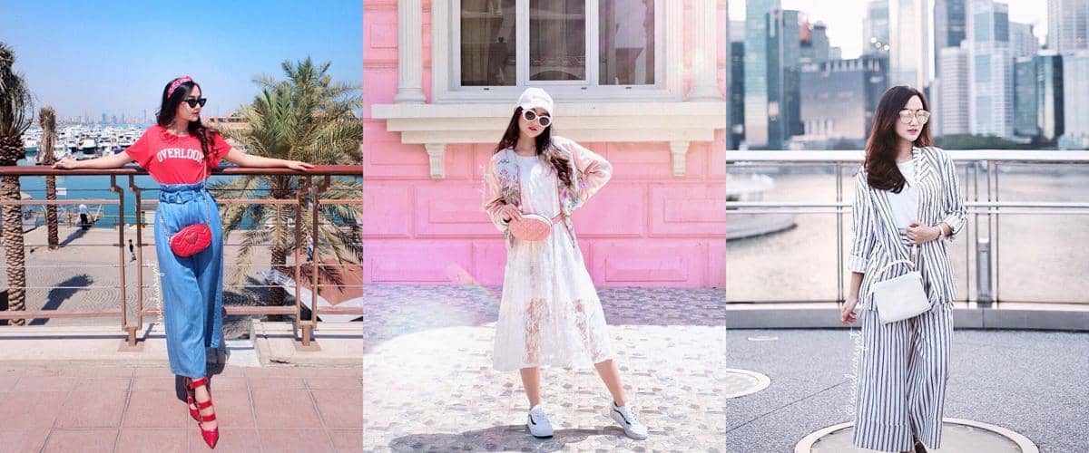 10 Inspirasi OOTD Style Feminin ala Beauty Vlogger Nanda Arsyinta