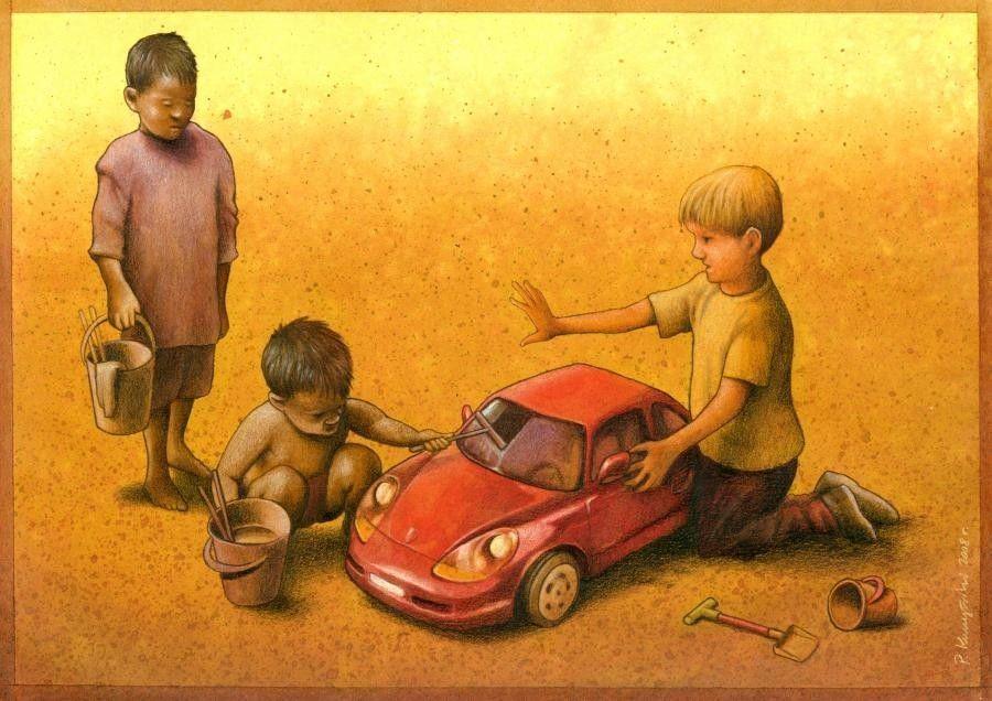 10 Ilustrasi Menohok Gambarkan Ironi Ketimpangan Si Kaya vs Si Miskin