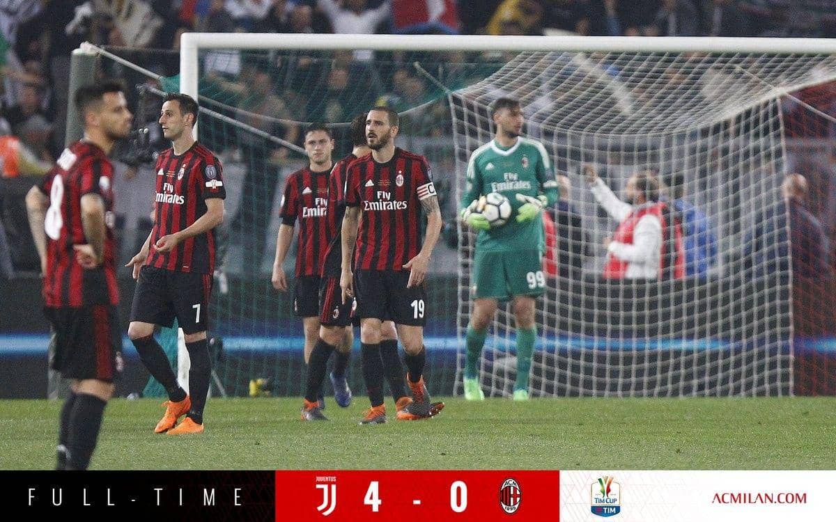 AC Milan Kalah Telak di Final Coppa Italia, Begini Reaksi Gattuso