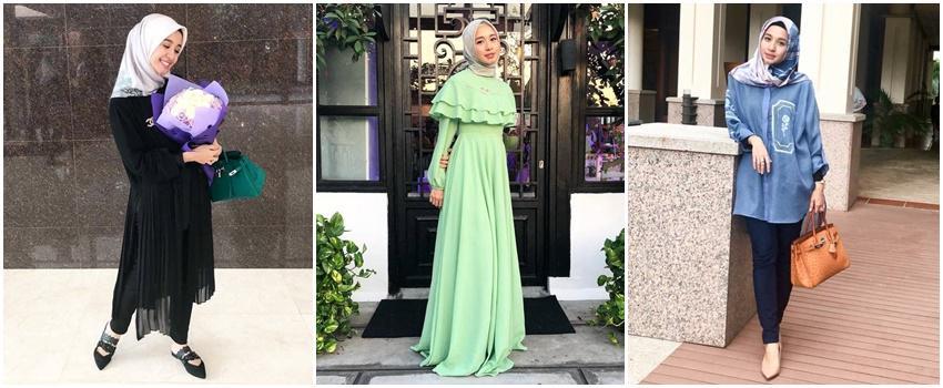 9 Gaya Hijab ala Laudya Cintya Bella, Pas Banget Buat OOTD Buka Puasa