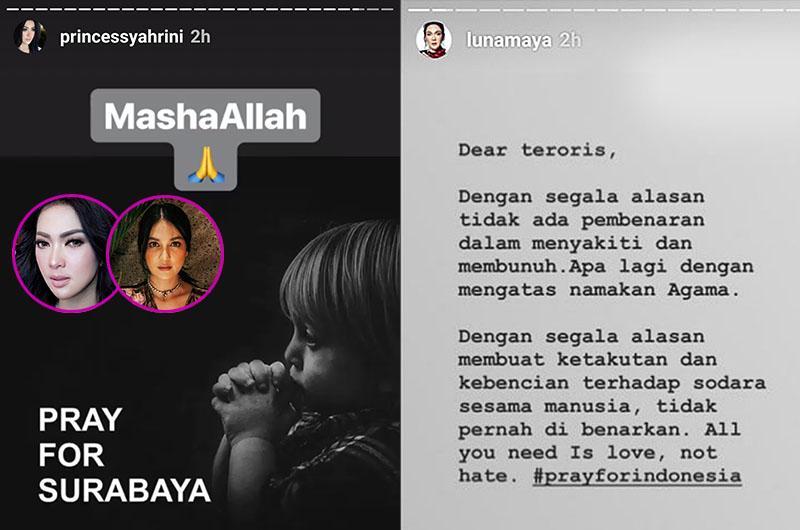 23 Selebriti Indonesia Luapkan Duka Atas Serangan Bom Surabaya