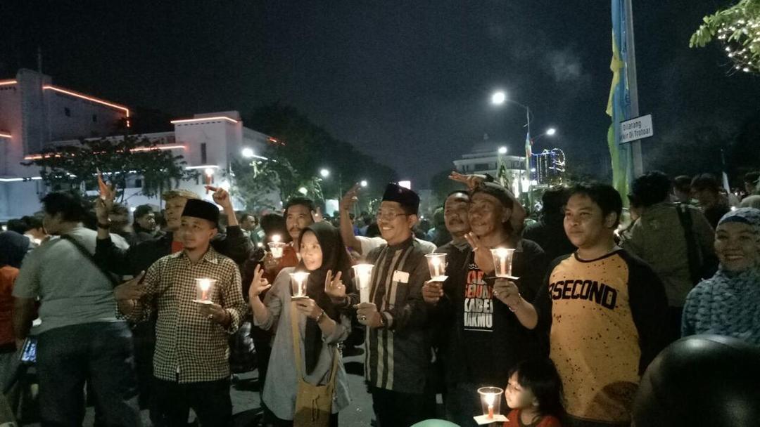 Bom Surabaya, Ribuan Massa Gelar Aksi Solidaritas di Tugu Pahlawan
