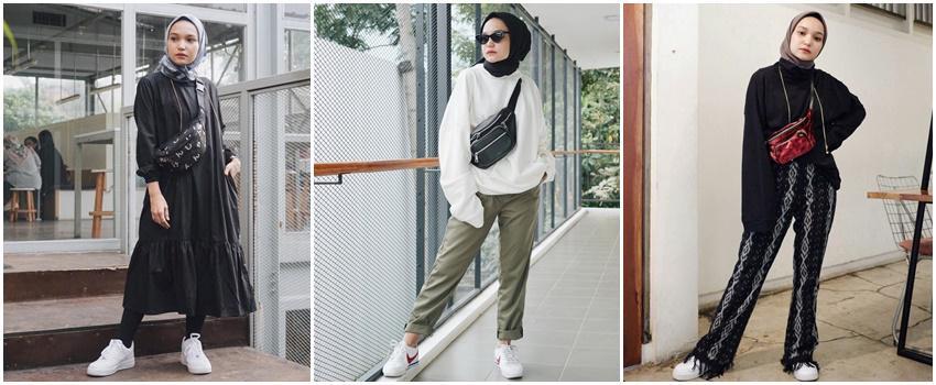 10 Inspirasi Tampil Modis dengan Waist Bag ala Selebgram Soraya Ulfa