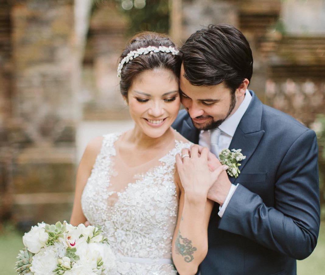 10 Momen Bahagia Pernikahan Aline Adita dan James di Bali