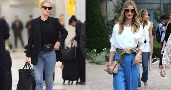 10 Gaya Modis Mix & Match Celana ala Rosie Huntington-Whiteley