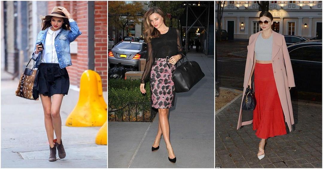 10 Inspirasi Rok ala Miranda Kerr, Stylish Buat Berbagai Aktivitas