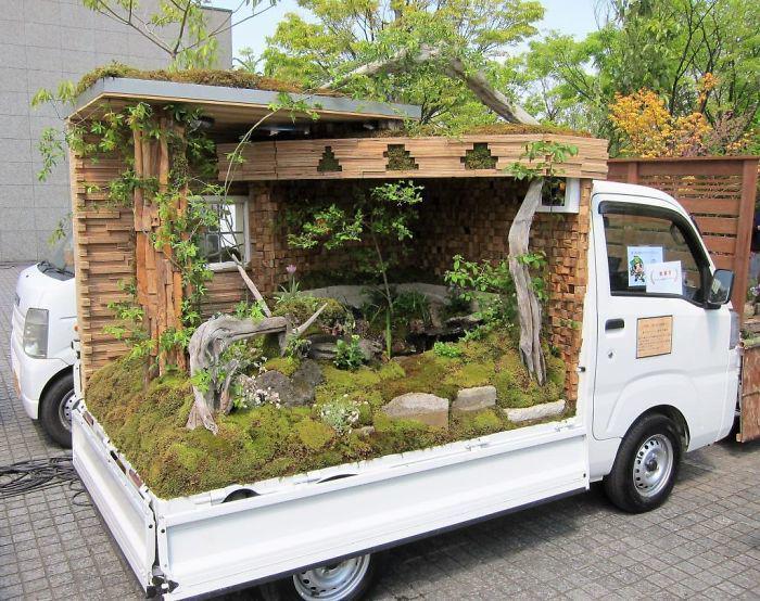 10 Potret Unik Kontes Kei di Jepang, Bikin Taman di Atas Truk!