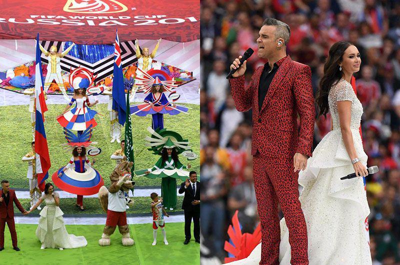 10 Momen Meriah Panggung Upacara Pembukaan World Cup 2018