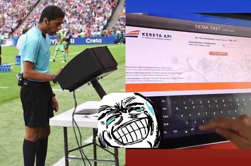 13 Meme Viral Super Kocak Saat Wasit Ngecek VAR Piala Dunia 2018