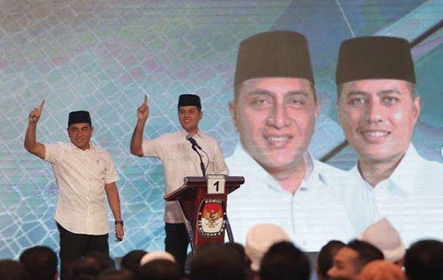 Unggul. Pasangan Edy Rahmayadi-Musa Rajekshah unggul sementara di quick count. Foto instagram @edy_rahmayadi
