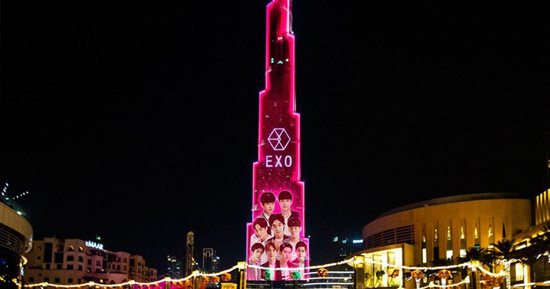 EXO Satu-satunya Artis KPop yang Bakal Tampil di LED Burj Khalifa