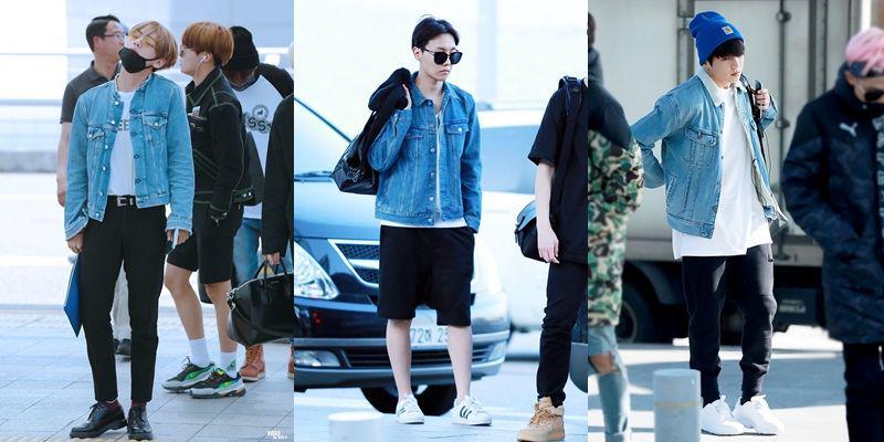 9 Gaya BTS dengan Jaket Denim, Simple Tapi Tetap Kece!