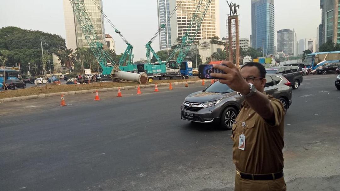 JPO Bundaran HI Dirobohkan, Polisi sebut Alternatifnya Gak Efektif