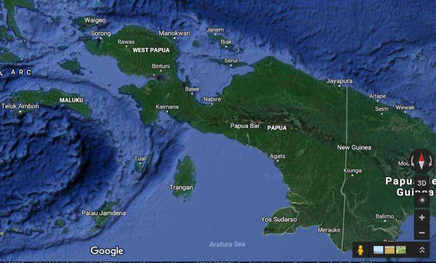 Papua (Google Maps)