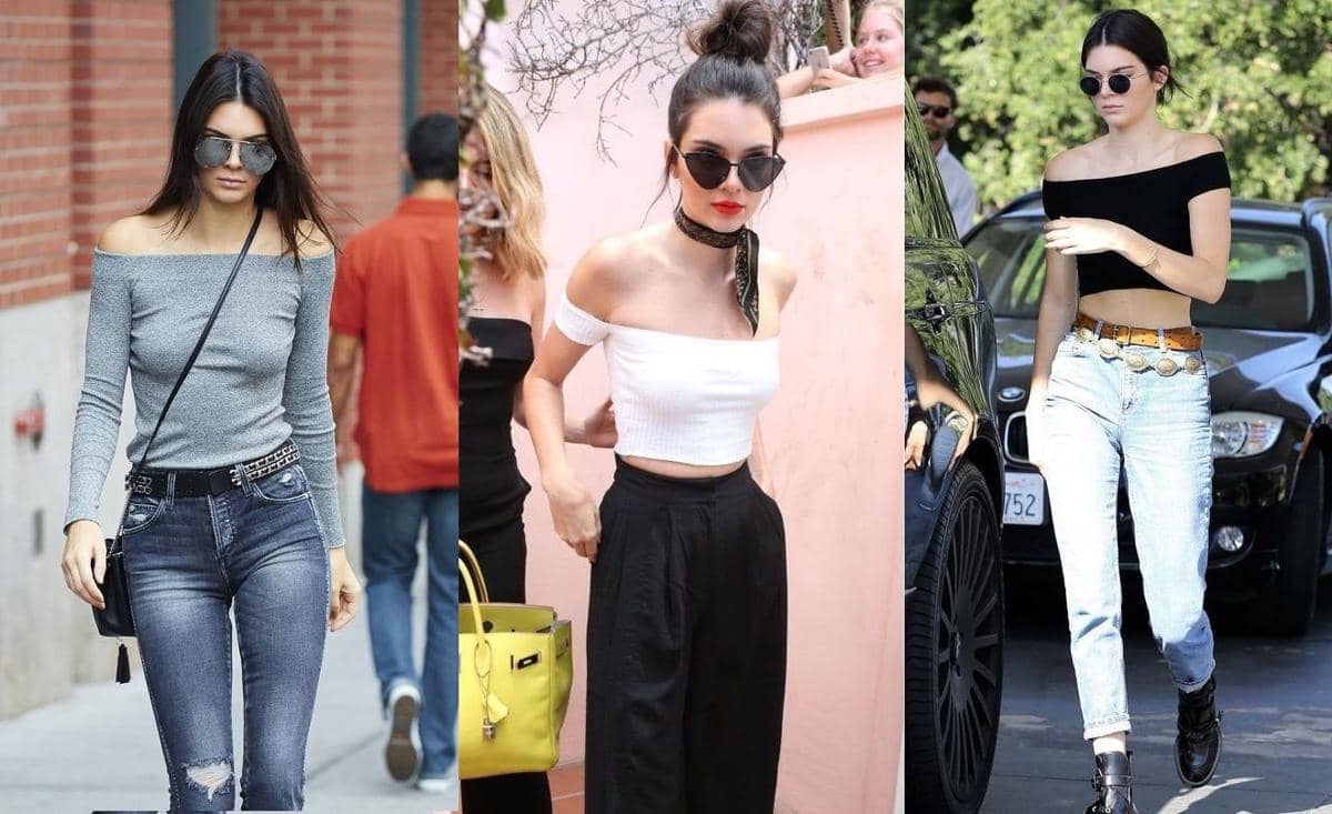 Menawan dengan Padu Padan Baju Off-Shoulder ala Kendall Jenner