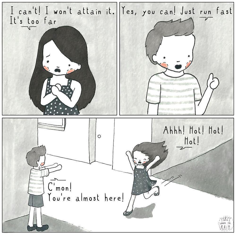 9 Ilustrasi Ini Bisa Buat Pasangan Senyum Sambil Geleng-geleng Kepala