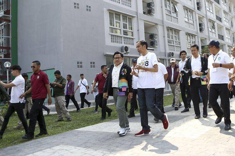 (Wisma Atlet Palembang) ANTARA FOTO/Nova Wahyudi