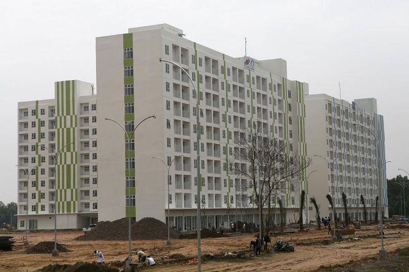 (Wisma Atlet Jakabaring Palembang) ANTARA FOTO/Nova Wahyudi